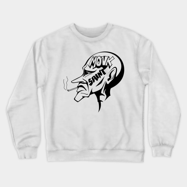 Old Smoker Crewneck Sweatshirt by Whatastory